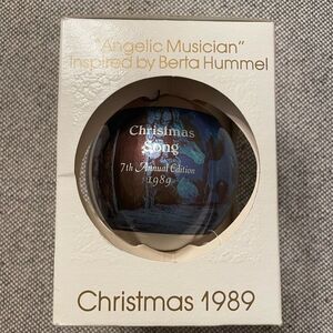🆕 vintage Christmas 1989 ornament “Angelic Musician” inspired by Berta Hummel